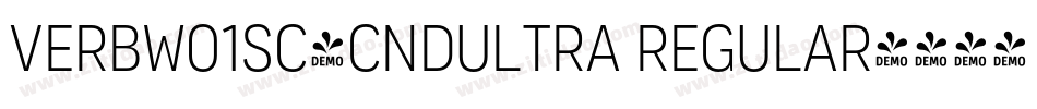 VerbW01SC-CndUltra Regular字体转换